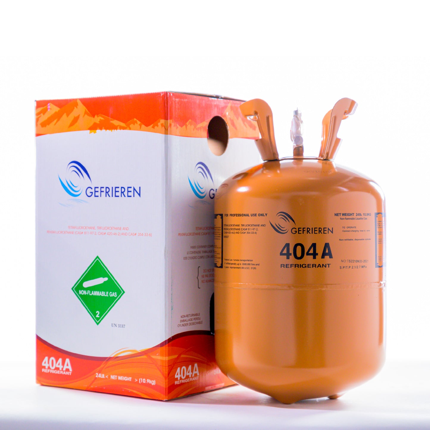 GAS REFRIGERANTE GEFRIEREN R404 CILINDRO 10.9 KG